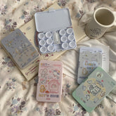 Estuche para lentes de contacto de colores Mirror Lazy Cats